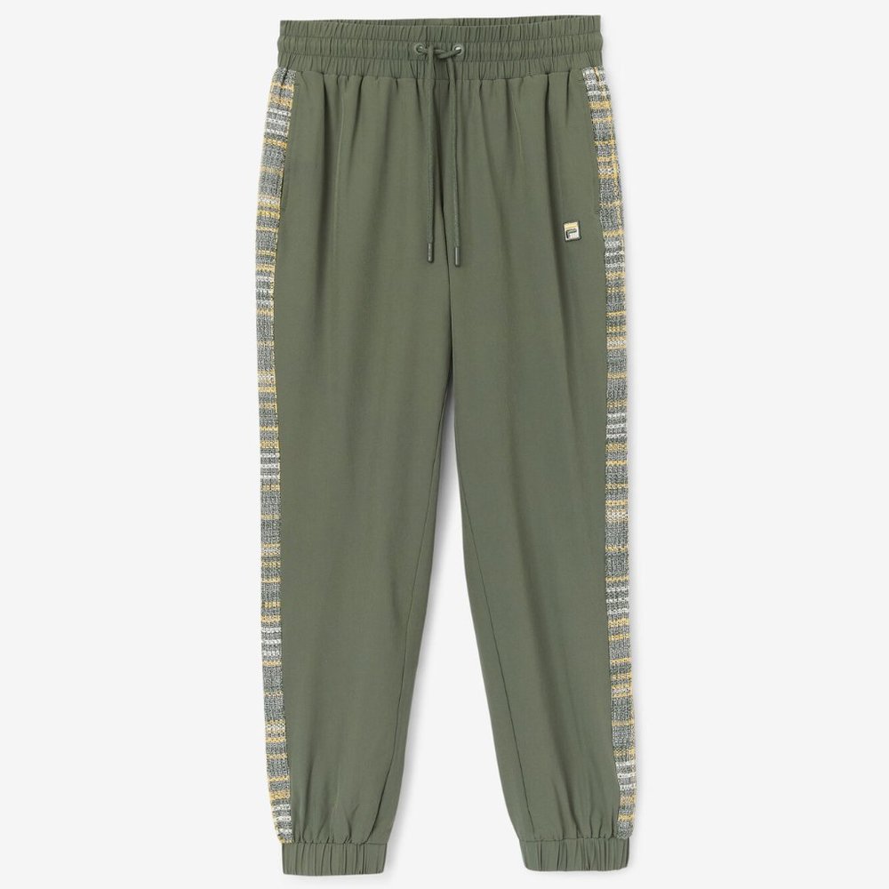 Fila Women's Kensie Wind Pant Small LW131144 Green NWT